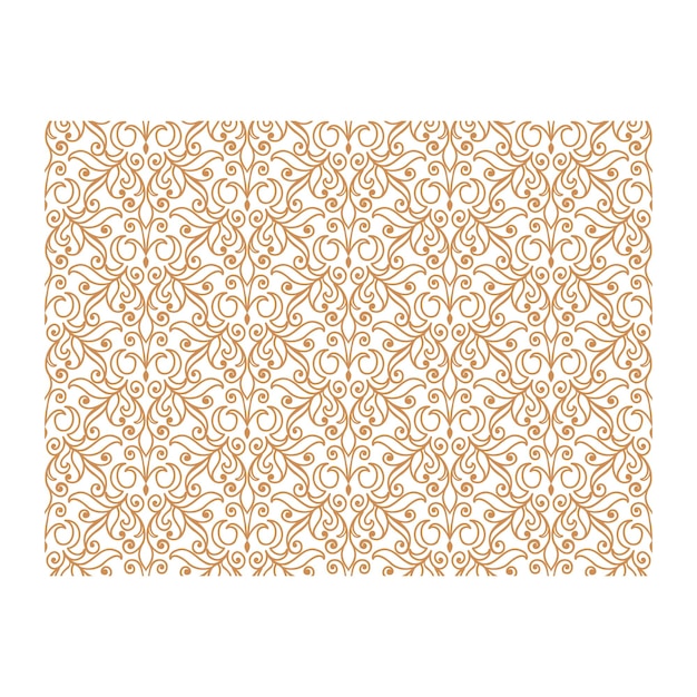 Patrón transparente ornamental dorado para fondo de papel tapiz de impresión de decoración