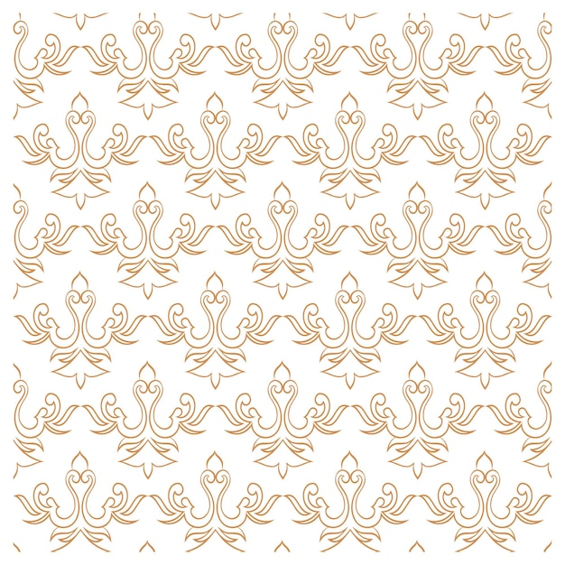 Patrón transparente ornamental dorado para fondo de papel tapiz de impresión de decoración