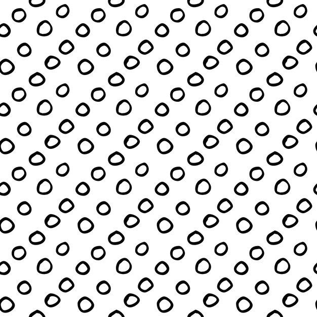 patrón transparente con puntos circulares dibujados a mano Fondo para su diseño Papel de regalo