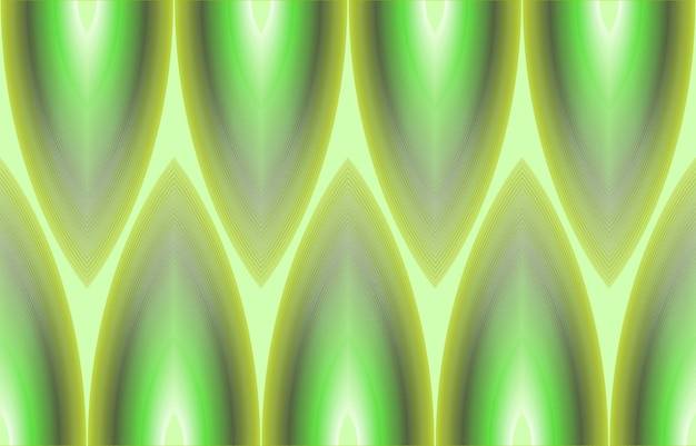 Patrón transparente de rayas onduladas coloridas Ilustración de brillo verde brillante de neón Onda geométrica abstracta