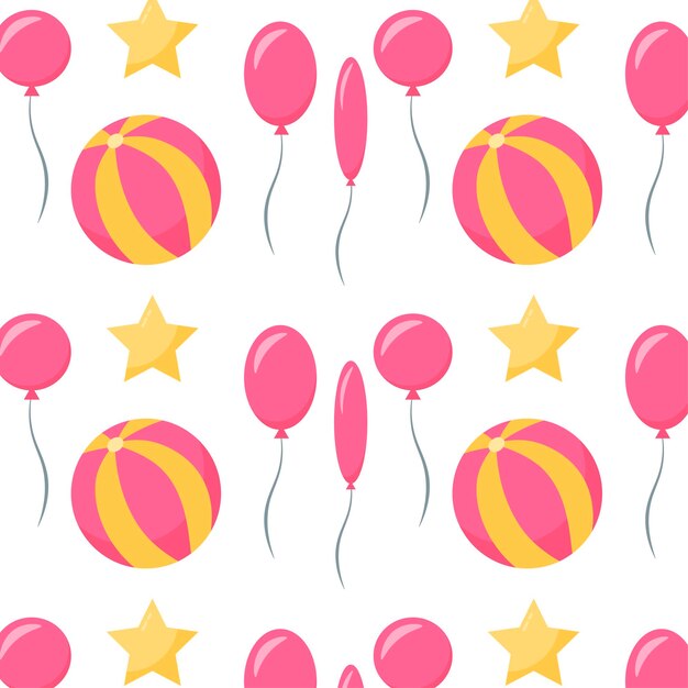 Patrón transparente de revelación de género Elementos decorativos para el diseño de baby shower Tarjeta de fiesta de revelación de género