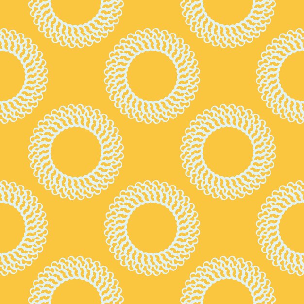 Patrón transparente de rocío amarillo con adornos vintage blancos. Papel tapiz en una plantilla de estilo vintage. Elemento floral indio. Adorno gráfico para papel tapiz, tela, embalaje y papel.