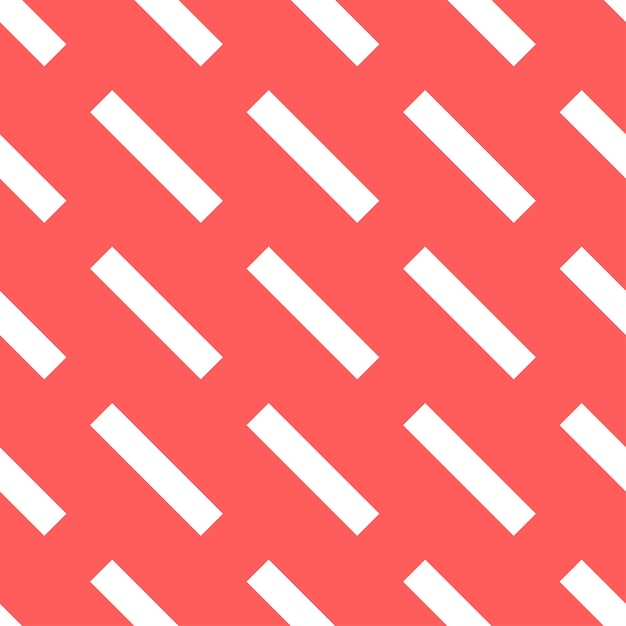 Patrón transparente rojo con barras blancas.