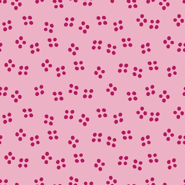 Patrón transparente rosa con puntos burdeos.
