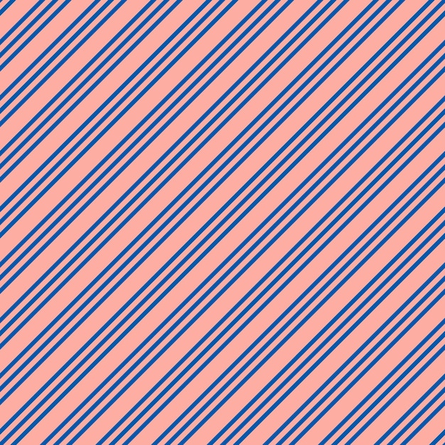 Patrón transparente rosa con rayas oblicuas azules