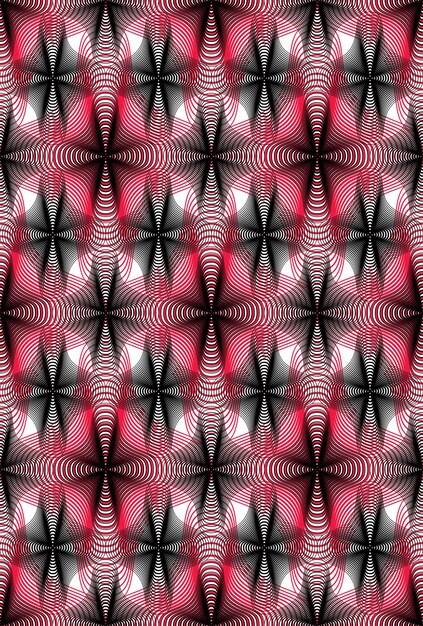 Patrón transparente de superposición de rayas de colores geométricos, fondo abstracto de vector brillante. Adorno gráfico simétrico.