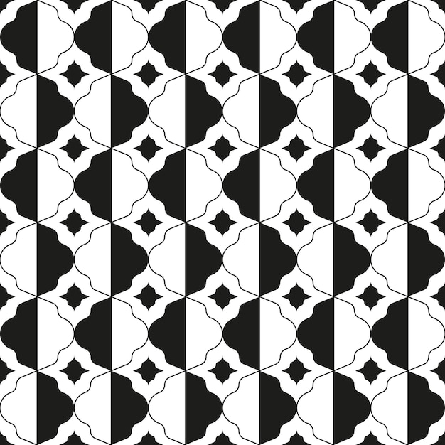 Patrón transparente, varias formas geométricas sobre un fondo blanco - ilustración vectorial