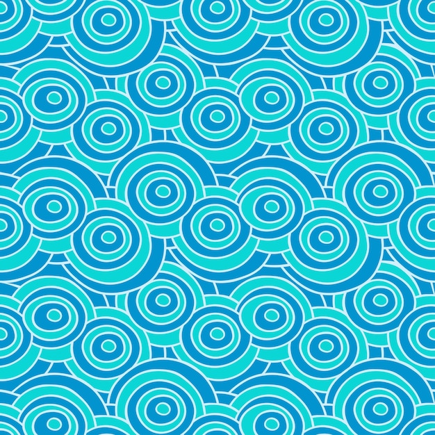 Patrón transparente de vector abstracto azul zigzag