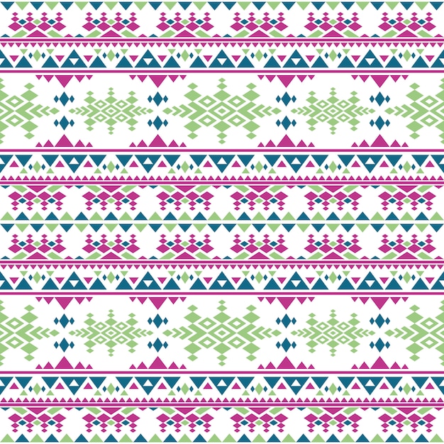 Patrón transparente de vector azteca peruano. Boho estilo mexicano textura repetitiva indígena.