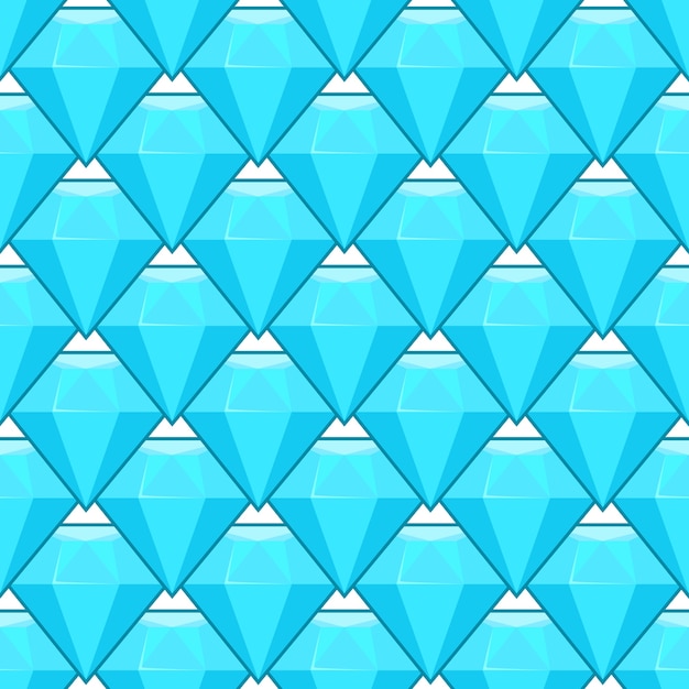 Patrón transparente de vector azul diamantes