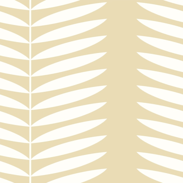 Patrón transparente de vector botánico Diseño floral escandinavo simple Rayas verticales con hojas