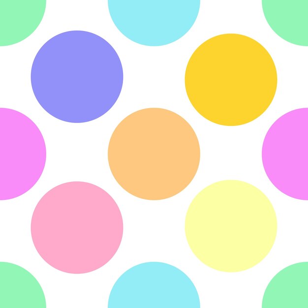 Patrón transparente de vector de burbujas verdes, azules, amarillas y rosas sobre fondo blanco Perfecto para imprimir y envolver