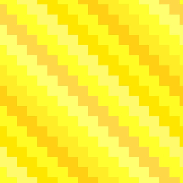 Patrón transparente de vector colorido zig zag. Adorno de rayas diagonales con diferentes tonos de amarillo