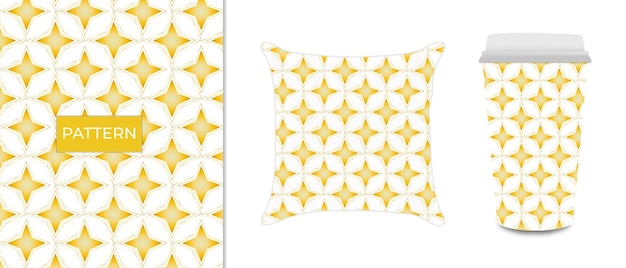Patrón transparente de vector con estrellas y sobre fondo turquesa
