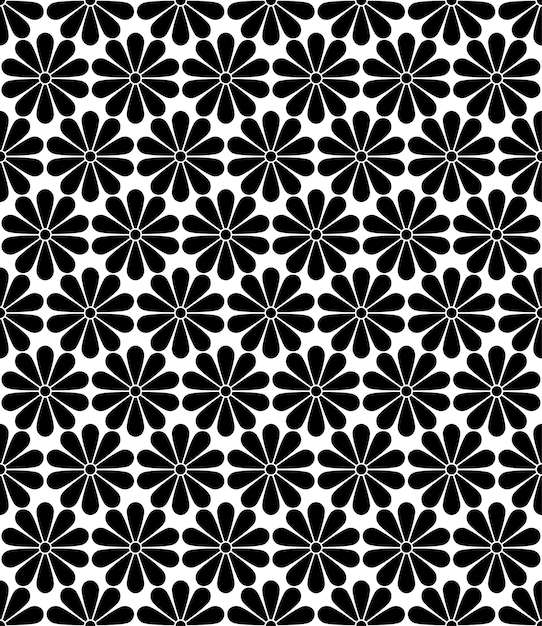 Patrón transparente de vector floral de crisantemo japonés Kiku.