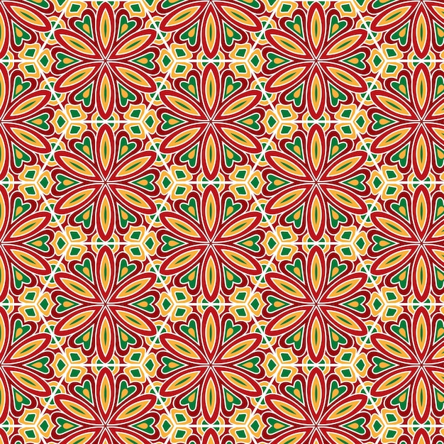 Patrón transparente de vector Fondo colorido y floral
