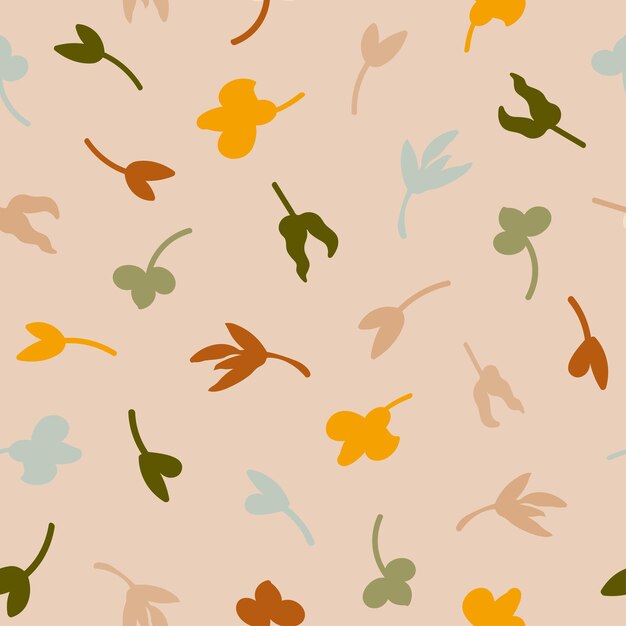 Patrón transparente de vector con ilustración colorida de flores Úselo para papel tapiz estampado textil
