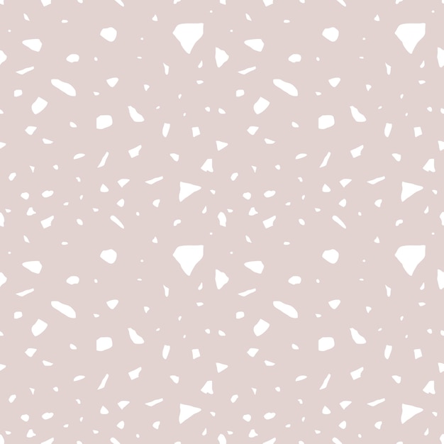 Patrón transparente de vector imitando terrazo rosa