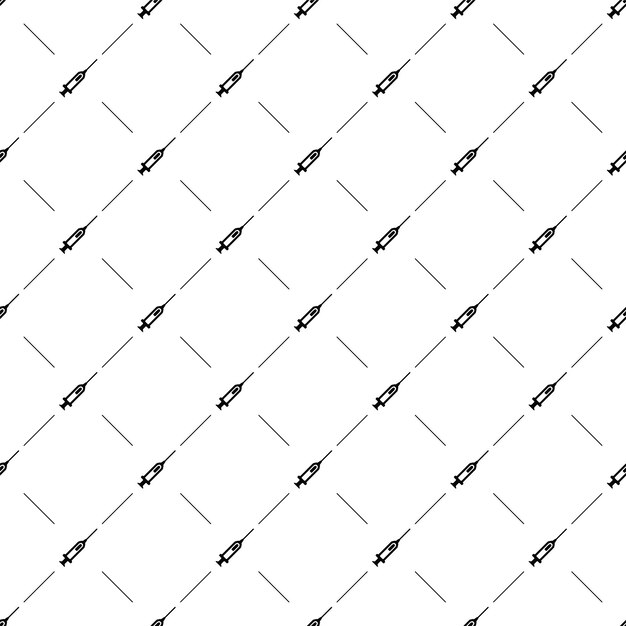 Patrón transparente de vector, jeringa, editable se puede utilizar para fondos de páginas web, rellenos de patrón
