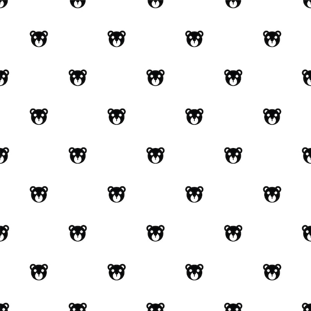 Patrón transparente de vector, juguete de oso, editable se puede utilizar para fondos de páginas web, rellenos de patrón