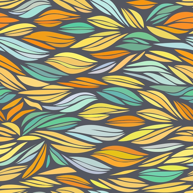 Patrón transparente de vector con ondas de colores, papel tapiz sin fin de vector