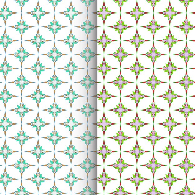 Patrón transparente de vector Patrón floral plata lindo vector libre sobre un patrón de fondo blanco