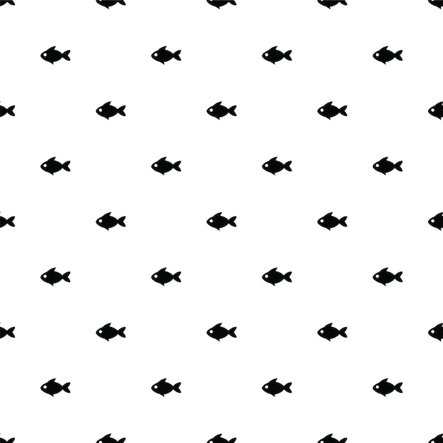 Patrón transparente de vector, pescado, editable se puede utilizar para fondos de páginas web, rellenos de patrón