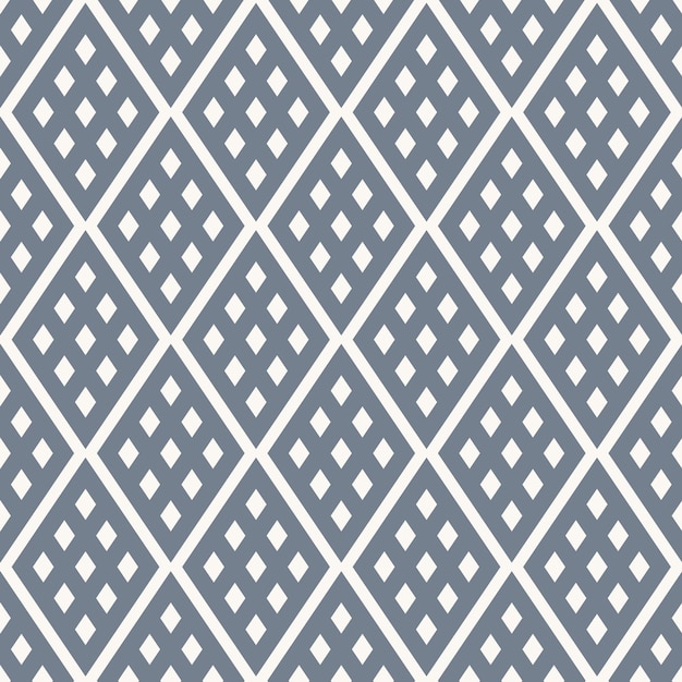 Patrón transparente de vector con rombos a cuadros ornamento geométrico en color azul pastel