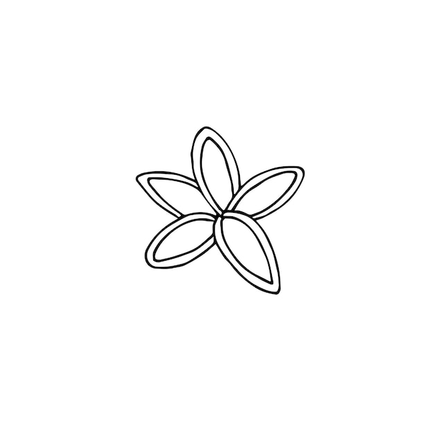 Patrón transparente de vector de silueta de flor de coco