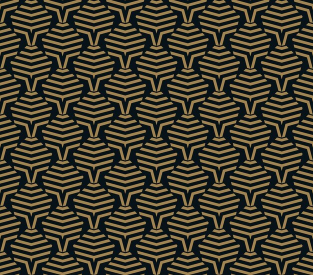 Patrón transparente de vector Textura elegante moderna Repetición de mosaicos geométricos de elementos rayados
