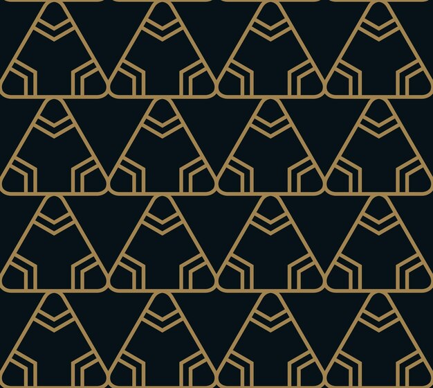 Patrón transparente de vector Textura elegante moderna Repetición de mosaicos geométricos de elementos triangulares rayados