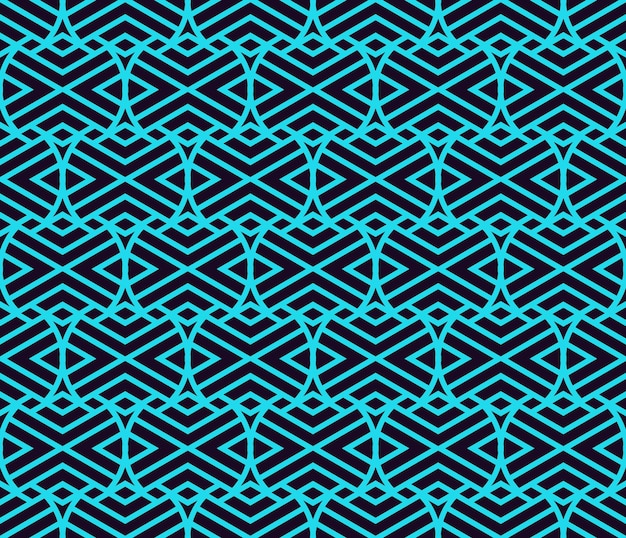 Patrón transparente de vector Textura lineal elegante moderna Repetición de mosaicos geométricos con elementos de línea