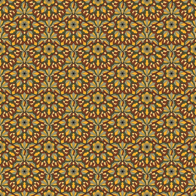 Patrón transparente de vector Textura ornamental elegante Ornamento abstracto colorido