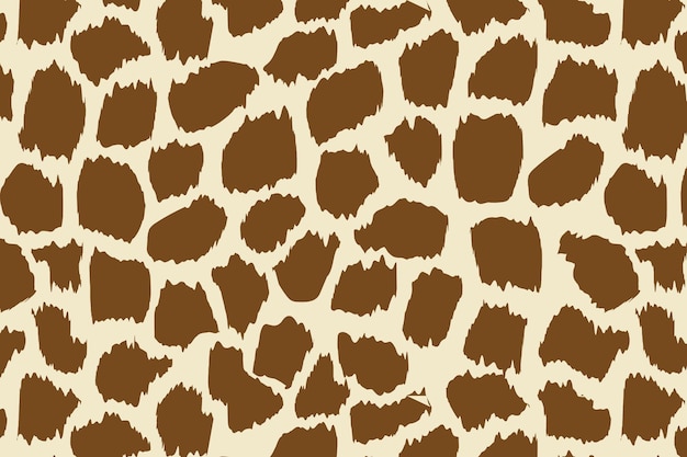Patrón transparente de vector con textura de piel de jirafa.