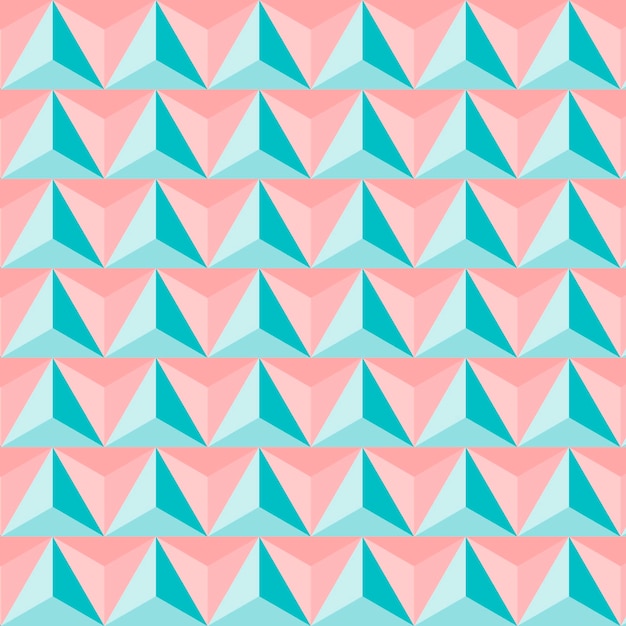 Patrón triangular color vintage Patrón geométrico diseño abstracto azulejo triangular