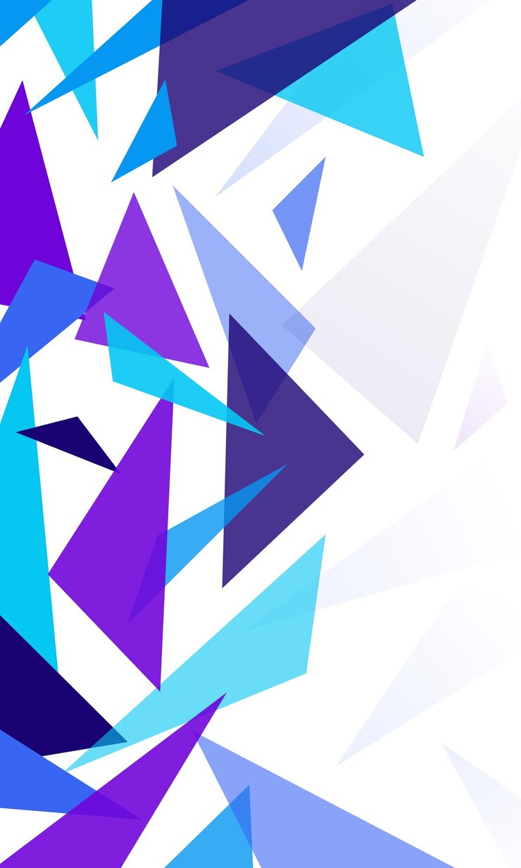 Vector patrón triangular fondo abstracto papel tapiz de poli bajo en blanco