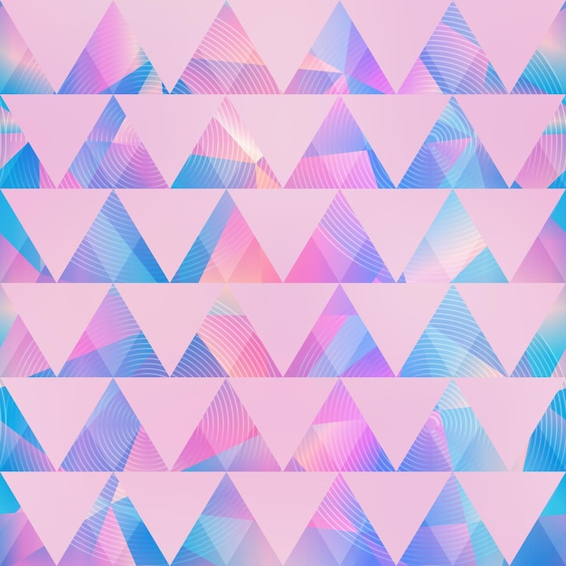 Patrón de triángulo de color rosado