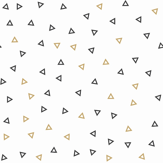 Patrón de triángulos al azar, fondo abstracto. ilustración simple geométrica. estilo creativo y de lujo