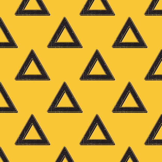 Patrón de triángulos retro, fondo geométrico abstracto en estilo años 80, 90. Ilustración simple geométrica