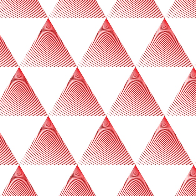 un patrón de triángulos rojos con un fondo blanco