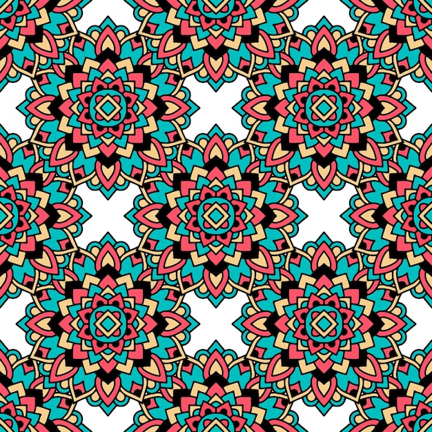 Patrón tribal azteca. Ilustración de esquema de patrón de vector tribal azteca para diseño web