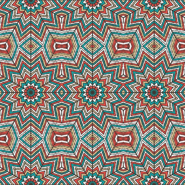 Patrón tribal de estilo de mandala