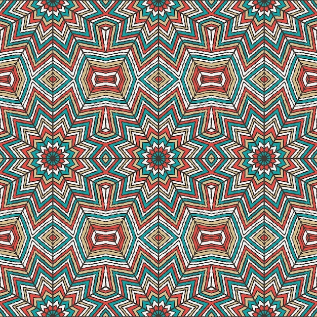 Patrón tribal de estilo de mandala