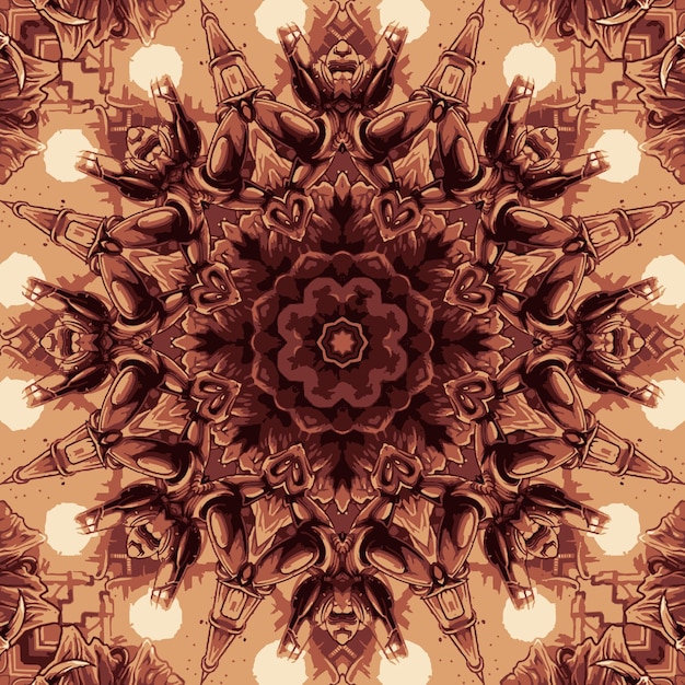 Patrón tribal étnico colorido festivo abstracto del vector del grunge