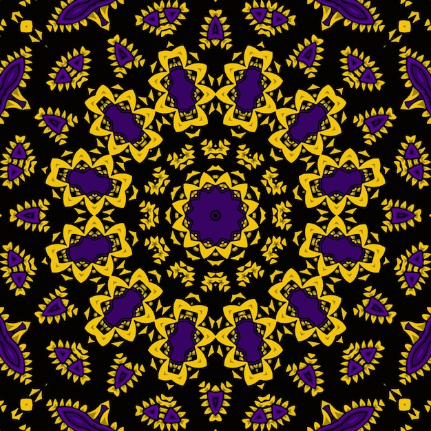 Patrón tribal étnico colorido festivo abstracto del vector del grunge
