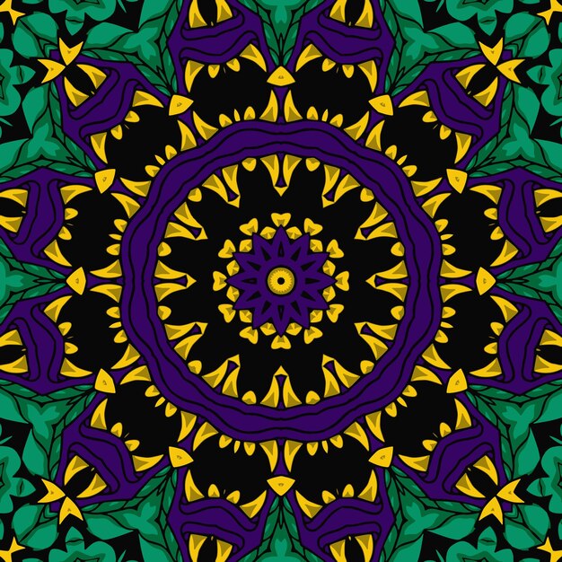 Patrón tribal étnico colorido festivo abstracto del vector del grunge