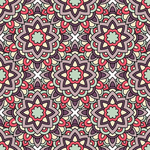 Patrón tribal étnico. Ilustración de esquema de patrón de vector tribal étnica para diseño web