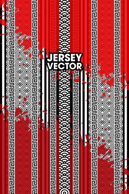 El patrón de la tribu roja de Jersey