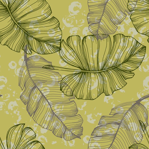 Patrón tropical colorido Patrón sin costuras contemporáneo abstracto botánico lindo Impresión única dibujada a mano Impresión para ropa de tela de moda de lujo papel tapiz