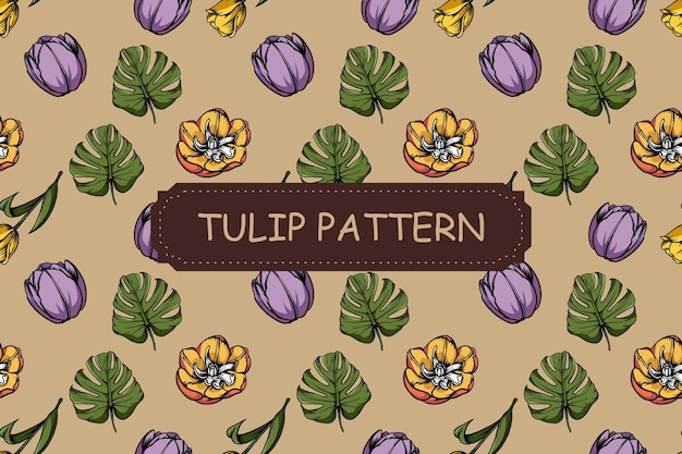 Patrón de tulipán 6
